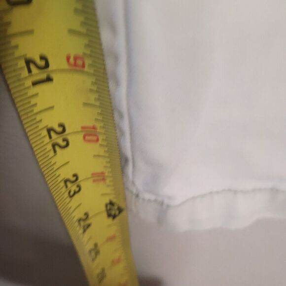Chino by Anthropologie Women's Size 28 Flat Front Relaxed Cropped Mid Rise Khaki - Picture 8 of 8